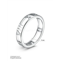 Кольцо из серебра родированное 925 пробы Tf-42-01