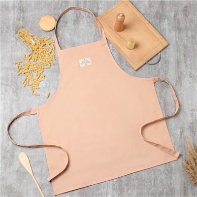 Фартук «Этель» Kitchen, бежевый, 60×70 см, саржа, 100% хлопок