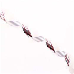 Лента для декора и подарков новогодняя, «С рождеством», красная, 2 см × 50 м