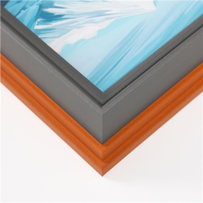 Фоторамка для фото 13×18 см «Стилиани», пластик, серая, 4.8×17.5×23 см