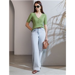 Джемпер тонкой вязки из вискозы с нейлоном