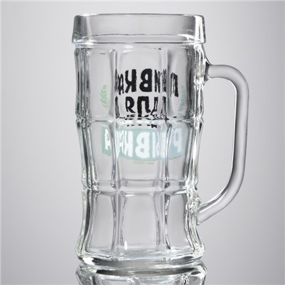 Кружка стеклянная пивная «Пивка для рывка», 500 мл