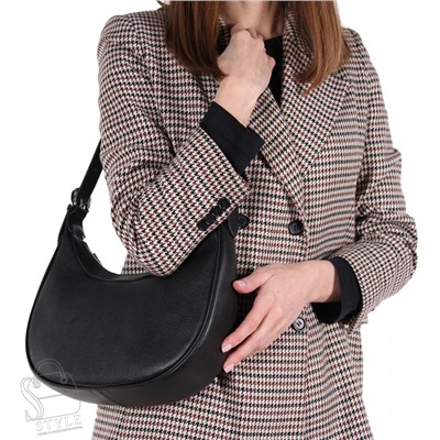 Сумка женская кожаная 5941Q black Polina&Eiterou/