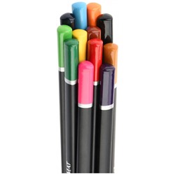 Карандаши 12цв трехгранные Blackwood супермягкие черное дерево AF03-051-12 ARTформат