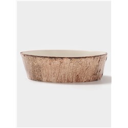 Тарелка глубокая Magistro Wood, 1.95 л, d=23.5 см, фарфор, коричневая