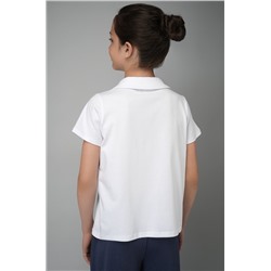 Блузка-поло с коротким рукавом для девочки Happyfox