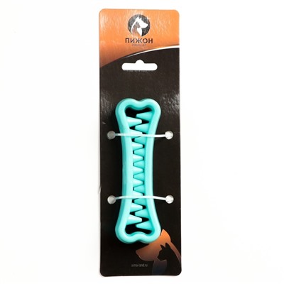 Игрушка-зубочистка для собак Пижон Premium «Зубастик», 12×3.8 см, мятная