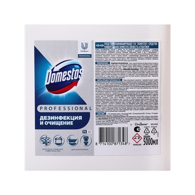 Чистящее средство универсальное DOMESTOS PROFESSIONAL Свежесть атлантики, гель, 5 л