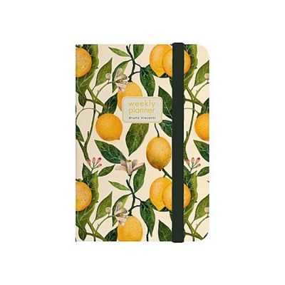 Еженедельник недатированный А5 144 стр. на резинке "ФЛОРА/FLORA.РАЙСКИЕ ЛИМОНЫ/PARADISE.Lemons" 3-821/03 Bruno Visconti