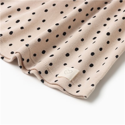 Платье для девочки «Крошка Я. Киса», рост 62-68 см, бежевое