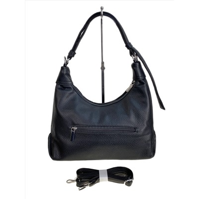 Женская сумка из искусственной кожи и натуральной замши, цвет черный