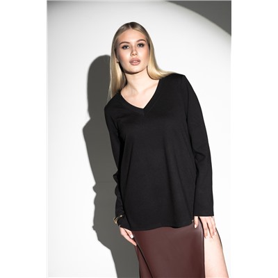 Лонгслив с V- образным вырезом