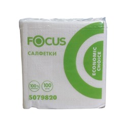 Бумажные салфетки Focus 24х24 см, 1 слой, 100 шт.