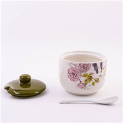 60259 Сахарница 3пр 520мл Розовый сад доломит LR (х36)