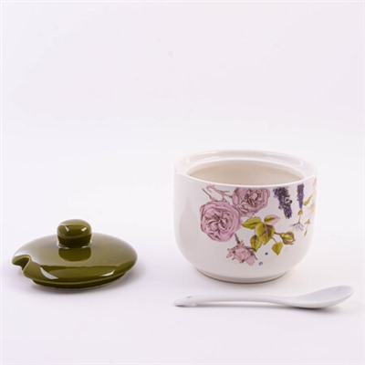 60259 Сахарница 3пр 520мл Розовый сад доломит LR (х36)