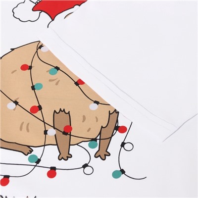 Пижама новогодняя женская (футболка, шорты) KAFTAN Cappy, размер 40-42