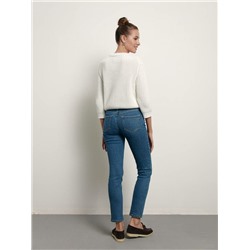 Джемперы CONTE LDK 152 Укороченный джемпер из объемной пряжи с хлопком