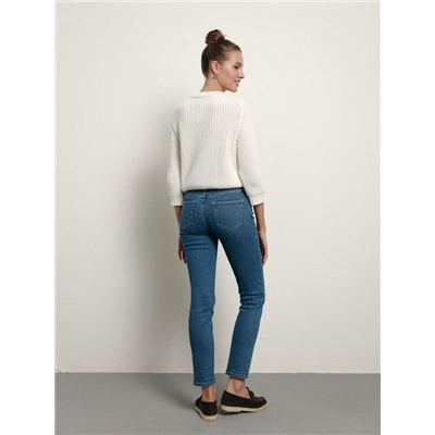 Джемперы CONTE LDK 152 Укороченный джемпер из объемной пряжи с хлопком