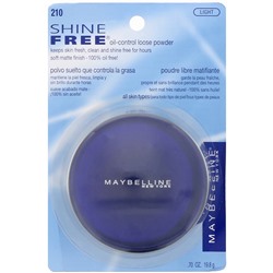 Maybelline, Shine Free, Oil-Control Loose Powder, Light, 0.7 oz (19.8 g)