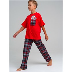 Комплект для мальчиков: брюки текстильные, фуфайка трикотажная (футболка)