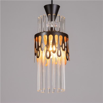 Подвес «Капель», 1×60 Вт Е27, черный