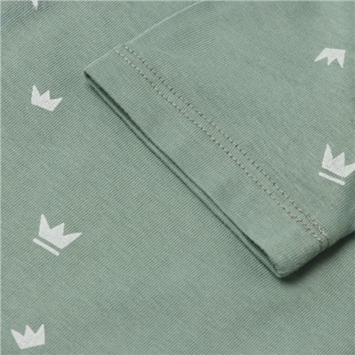 Футболка детская MINAKU, рост 62-68 см, оливковая