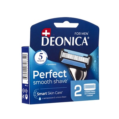 Сменные кассеты DEONICA 5 FOR MEN, 5 лезвий, 2 шт.