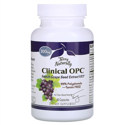 Terry Naturally, Clinical OPC, 300 мг, 60 капсул