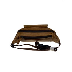 Мужская сумка на пояс из натуральной кожи, цвет коричневый