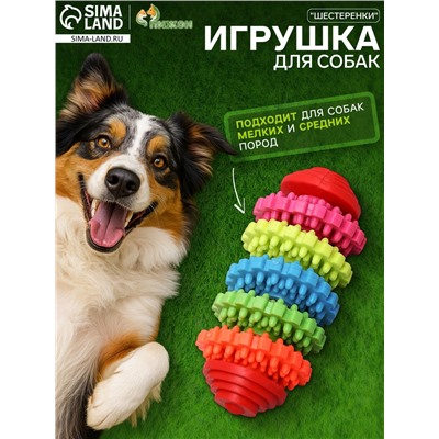 Игрушка литая «Шестеренки» (5 вращающихся колец), TPR, 10 см, микс цветов