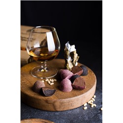 Сибирский трюфель Ассорти с кедровой настойкой / вишня, апельсин, кофе / 100 г / ТМ Сибирский кедр