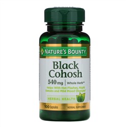 Nature's Bounty, Черный стеблелист, 540 мг, 100 капсул