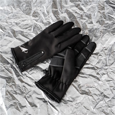 Перчатки РОСКОСМОС х ONLYTOP, р. S-M, чёрные