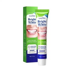 SADOER Отбеливающая зубная паста Green Lemon Mint, 100гр