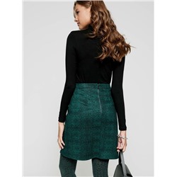 Юбки CONTE ATHENA Замшевая юбка А-силуэта со змеиным принтом