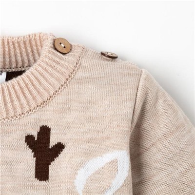 Костюм детский новогодний (джемпер, брюки) «Крошка Я» New Year, рост 68-74 см