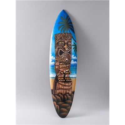 УЦЕНКА Панно "Доска для сёрфа "Тотем" дерево 80х21 см