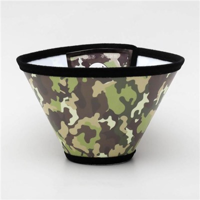 Ветеринарный воротник №6, обхват шеи 19-22.5 см, высота 10.5 см, цвет хаки