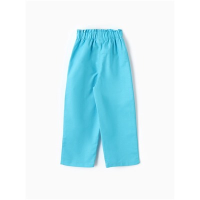 Брюки для девочки, MINAKU, голубые, рост 140 см