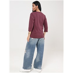 Мимулус - футболка лиловый