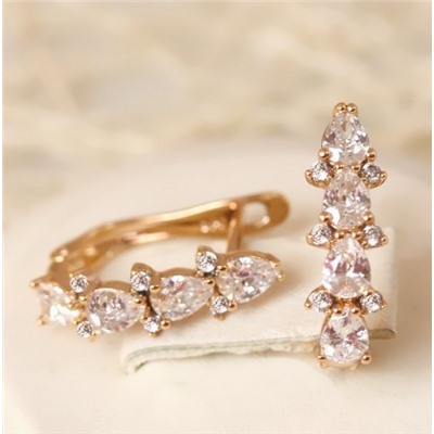 Серьги позолота H01-7826