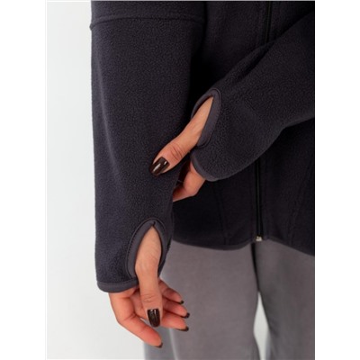 Толстовка флисовая "РОУЗ" (Темно-серый)