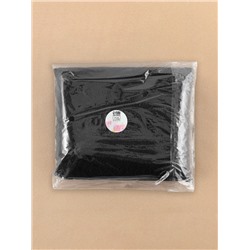 Кружевная эластичная ткань «Павлин», 180 мм, 23±1 м, чёрная