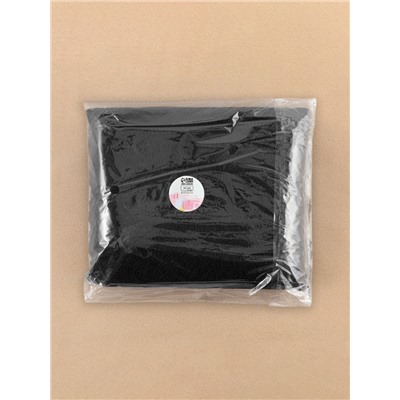 Кружевная эластичная ткань «Павлин», 180 мм, 23±1 м, чёрная