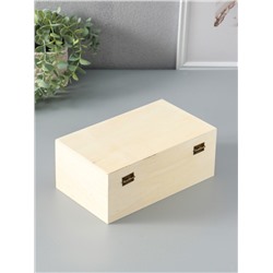 Шкатулка для росписи дерево «Прямоугольная», замок пряжка, 23.5×14×9.5 см