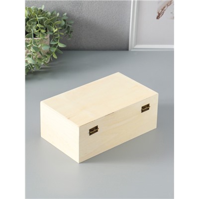 Шкатулка для росписи дерево «Прямоугольная», замок пряжка, 23.5×14×9.5 см