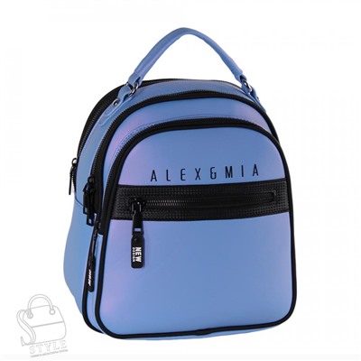 Рюкзак женский 8873CD blue Alex&Mia/30