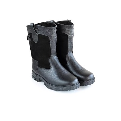 Сапоги мужские Барс, черные, на литой подошве