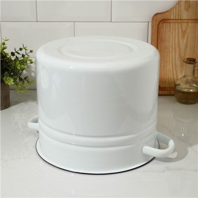 УЦЕНКА Кастрюля цилиндрическая, 9 л, без крышки, светлая МИКС