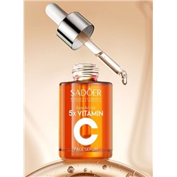 SADOER Увлажняющая сыворотка для лица с гиалуроновой кислотой и витамином С , 30 мл